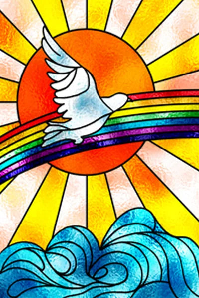 Window Film Stained Glass Stickers,Custom size Static Cling Church Style Privacy Films Door Sticker Kitchen Office Home Decor