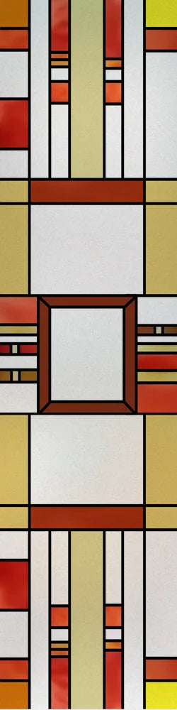 Custom Size Stained Glass Window Film, Frosted Privacy, Static Cling, Retro Matte,Door Sticker, Bathroom, Office, Home Decor