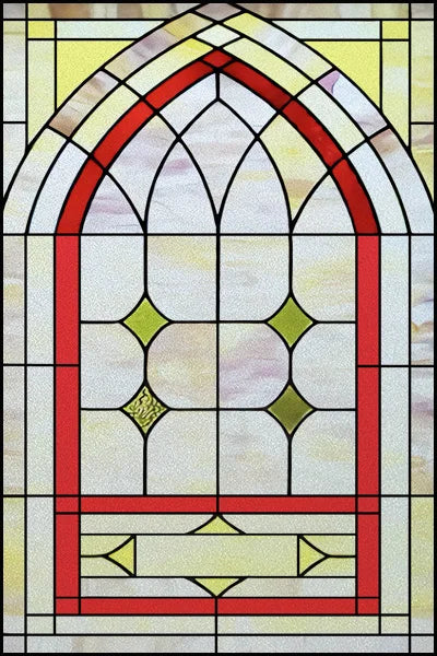 Custom Size Stained Glass Window Film Frosted Privacy Static Cling Retro Prairie Style Stickers Shower Kitchen Office Home Decor