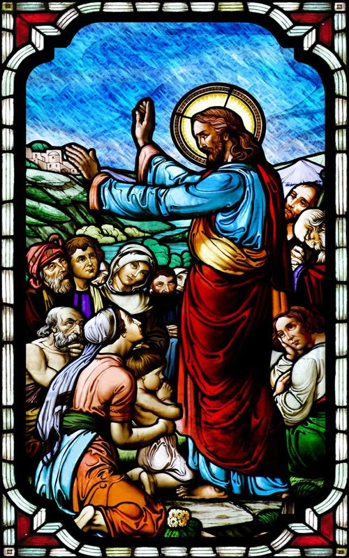 Custom Frosted Stained Glass Window Film, Static Cling ,Church Jesus Christ Blessed Mary Stickers, Window Treatment, Home Decor