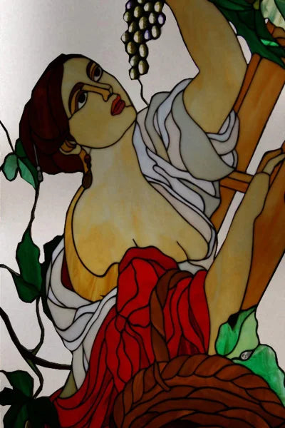 Custom Size Stained Glass Window Film, Church Sticker, Girl Angel Painting, Kitchen, Bathroom, Bedroom, Door, Home Decor