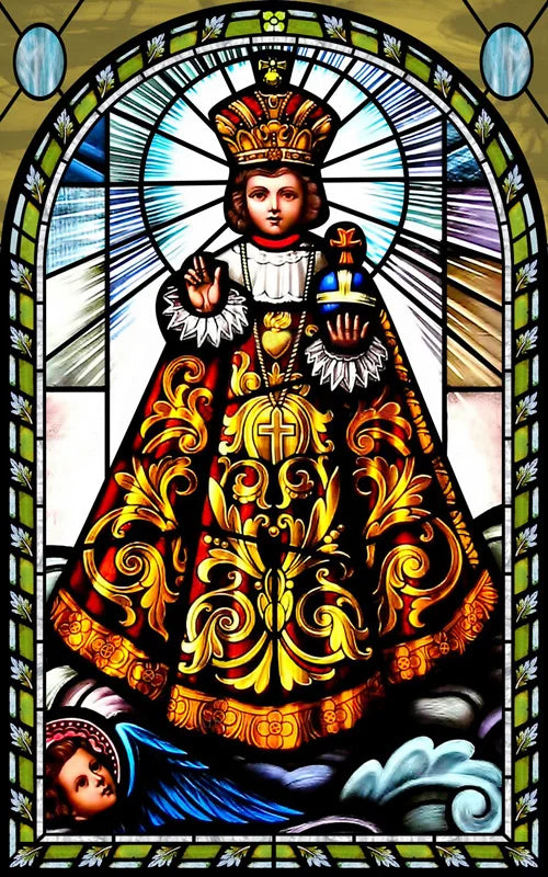 Custom Frosted Stained Glass Window Film, Static Cling ,Church Jesus Christ Blessed Mary Stickers, Window Treatment, Home Decor