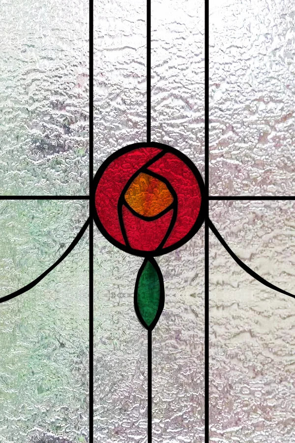 Custom Size 3D Matte Window Film, Stained Glass, Decorative UV Window Sticker, Privacy Frosted Static Cling, Decor for Glass