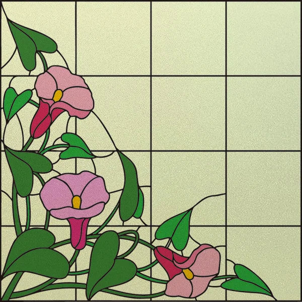 Window Film Frosted Stained Glass Films,Customized Rose Flower Ladybird Static Cling Sticker,Home Decor Foil Window Treatment