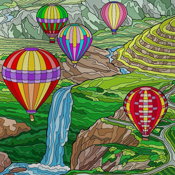 Custom size Stained Glass Wndow Film,Satic Cling Window Films,Decor Foil Stickers Window Treatment For Square Glass Hot air ball