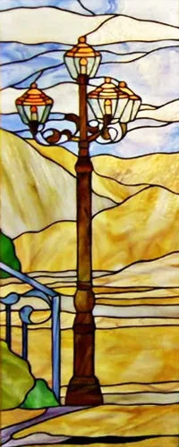 Customized Stained Glass Film Window Films,Static Cling Frosted Privacy,Bathroom Kitchen Cupboard Door Sticker,Castle