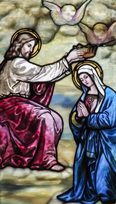 Customized Window Film Glass films Self-Adhesive Frosted Stained Stickers Crucifixion of Jesus/Christ God and the Virgin Mary