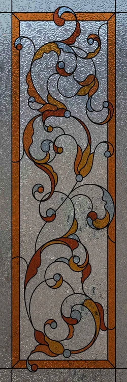 Custom Size Window Glass Films ,Privacy Window Stickers 3D Frosted Glass Film Prairie School Style Decorative Static Cling