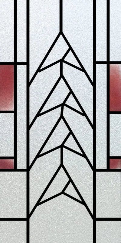 Custom Size Stained Glass Window Film, Frosted Privacy, Static Cling, Retro Matte Sticker, Bathroom Door, Office, Home Decor