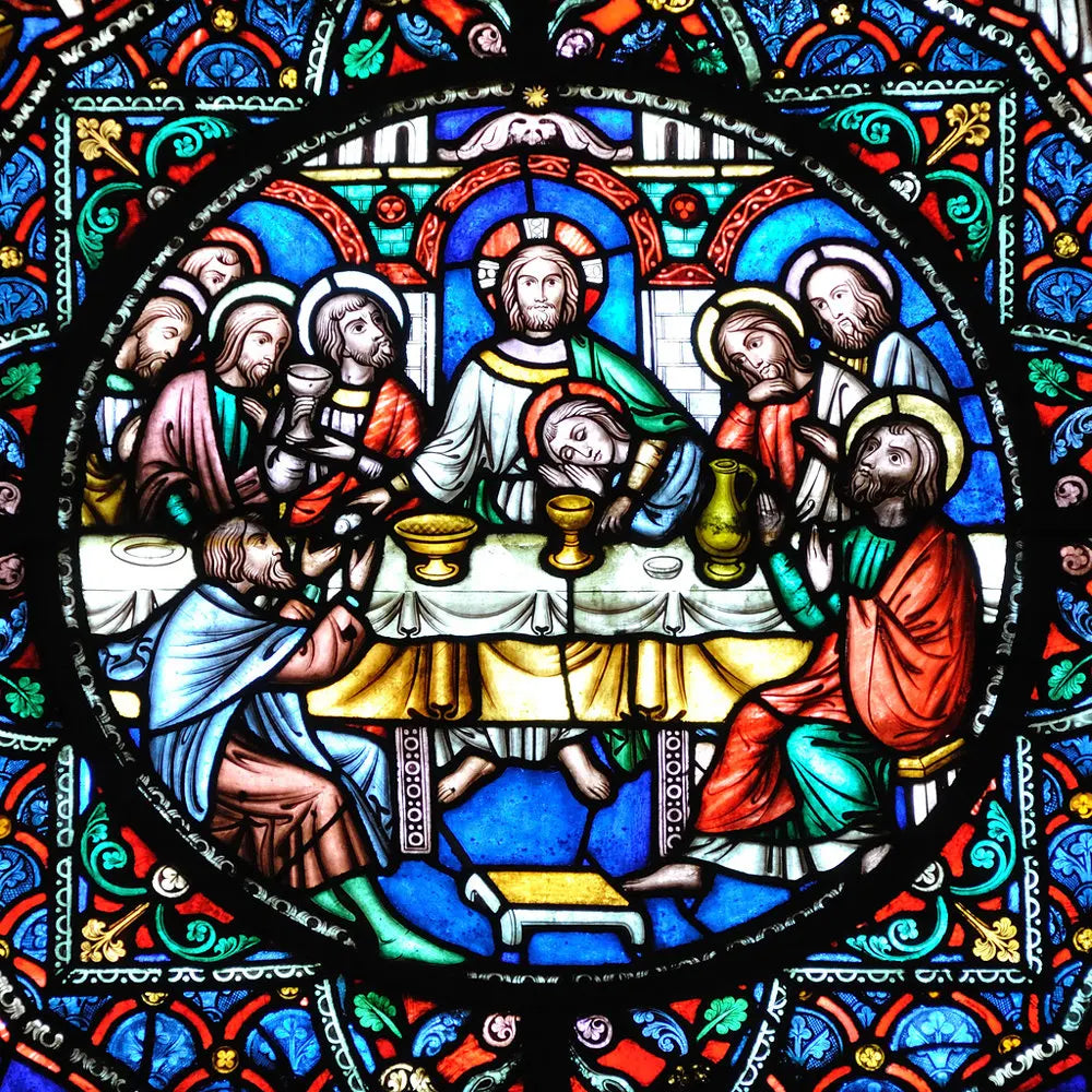 Custom Frosted Stained Glass Window Film,Static Cling Reusable,Jesus Christ Angels Virgin Mary Picture Decor Window Treatment