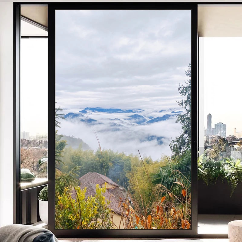 Stained Glass Window Glass Film Frosted Sticker Static Cling,Custom made to fit any Window Size/Shape,Print with Your Photo