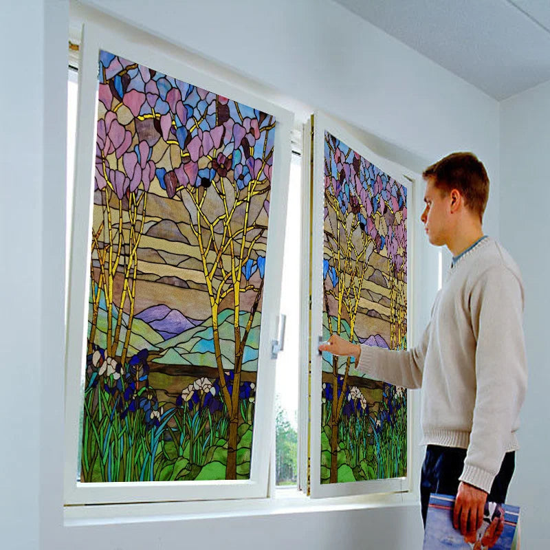 Custom Size Glass Window Film Static Cling Frosted Glass Films Foil Stickers Waterproof For Bathroom Kitchen Door Home Decor