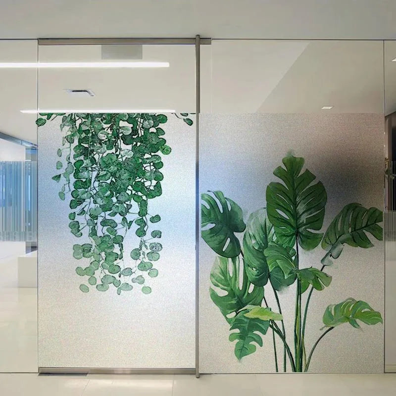 Stained glass Window Film Frosted Opaque Privacy Glass films Home Decor Frosted window decoration Cling Custom size