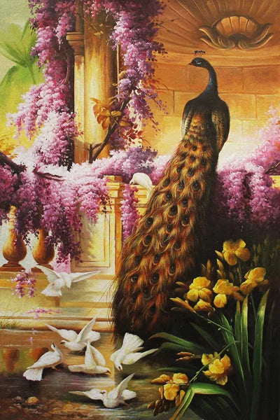 Window Film Stained Glass Stickers,Custom size Static Cling,Frosted Privacy Print Bird,Peacock,Heron,Owl,For Window Home Decor