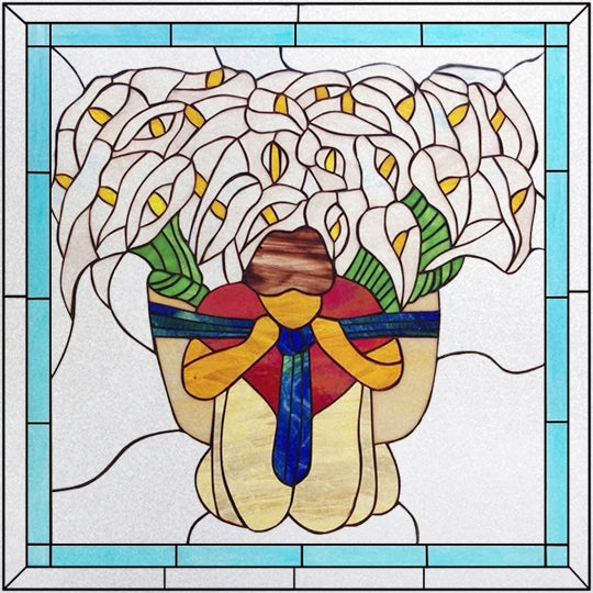 Window Film Frosted Stained Glass Films European Static Cling Privacy Films Door Sticker Kitchen Office Home Decor Customized