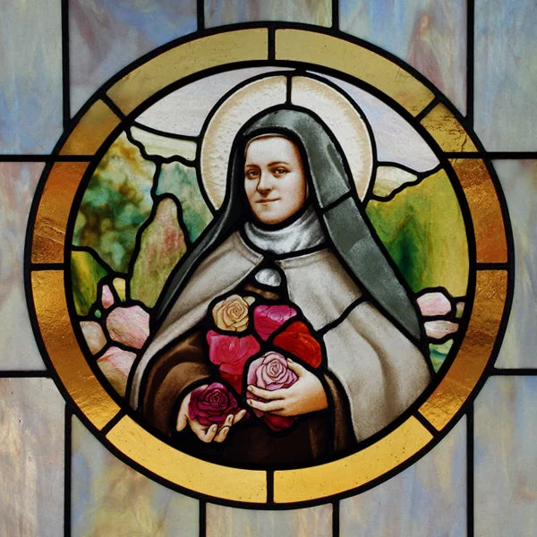 Custom Frosted Stained Glass Window Film,PVC Static Cling Films,Patron Saint of Catholic Church Decor, Foil Stickers