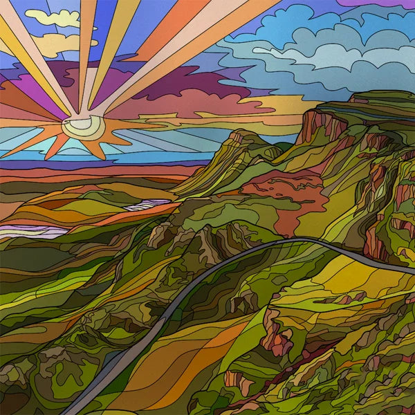 Stained Glass Window Film Frosted Glass Sticker Forest Opaque,Customized Print Mountain For Bathroom Door Office Home Decor