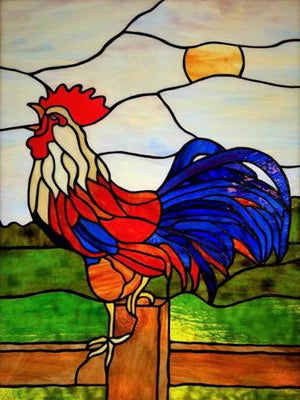 Window Film Frosted Stained Glass Films,Customized Privacy Static Cling,Retro Colorful Stickers For Shower Bathroom Skylight