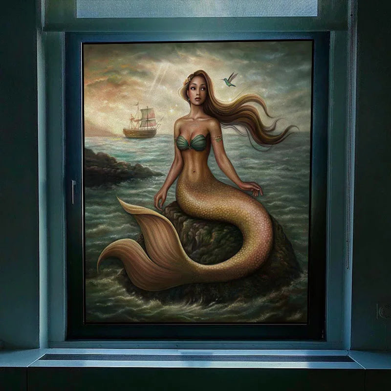 Custom Stained Glass Films Window Film Frosted Sticker Princess Prince For Kids Room Door Stickers Light Box Poster Home Decor