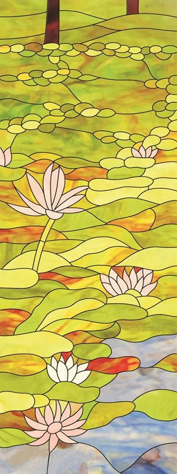 Custom Stained Glass Window Films,Frosted sticker,Privacy Static Cling Church Style For Bathroom Sliding door Home Office