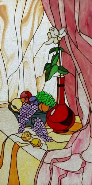 Frosted Stained Glass Window Film, Church Static Cling,Door Sticker,Print SunFlower,Tree,Fruit,Birds,Home Decor, Customized