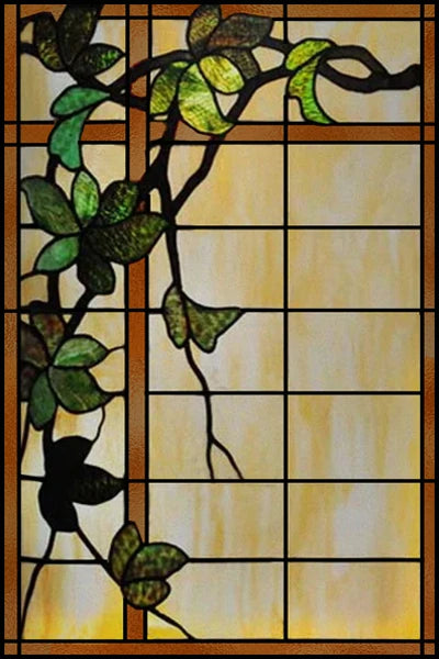 Stained Glass Window Films,Static Cling, Customized Retro Vintage Sticker,Frosted,Privacy, Easy to install