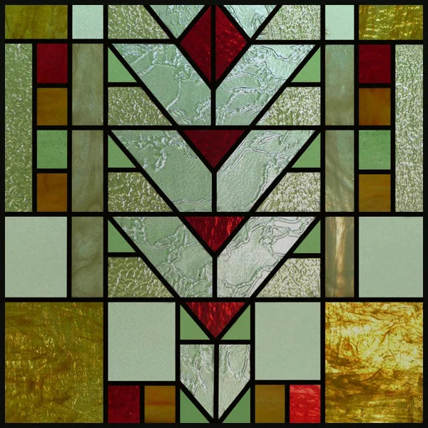 Custom Size Window Film, Stained Glass, Decorative Window Sticker, Privacy Frosted Static Cling, Decal for Glass Door, Office