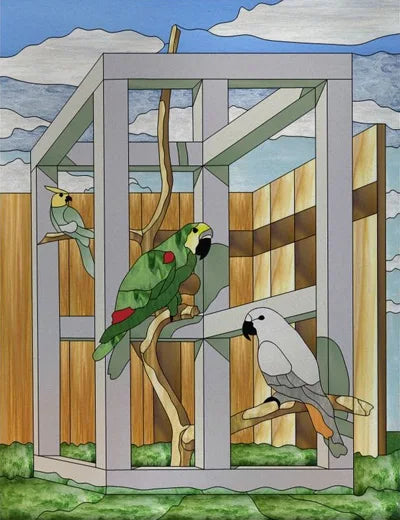 Custom Size Window Stained Glass Films,Bird,Peacock, Static Cling Stickers For Bathroom Bedroom Door Office Home Decor