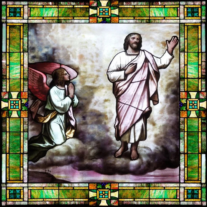 Window Film Frosted Stained Glass Films Customized Chris/Jesus/Mary Pictures,Church, Chapel Prayer Room Home Decor