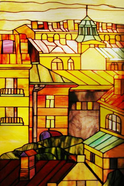 Custom Stained Glass Films Window Film Frosted Sticker Castle For Kitchen Bathroom Door Church Poster Home Decor