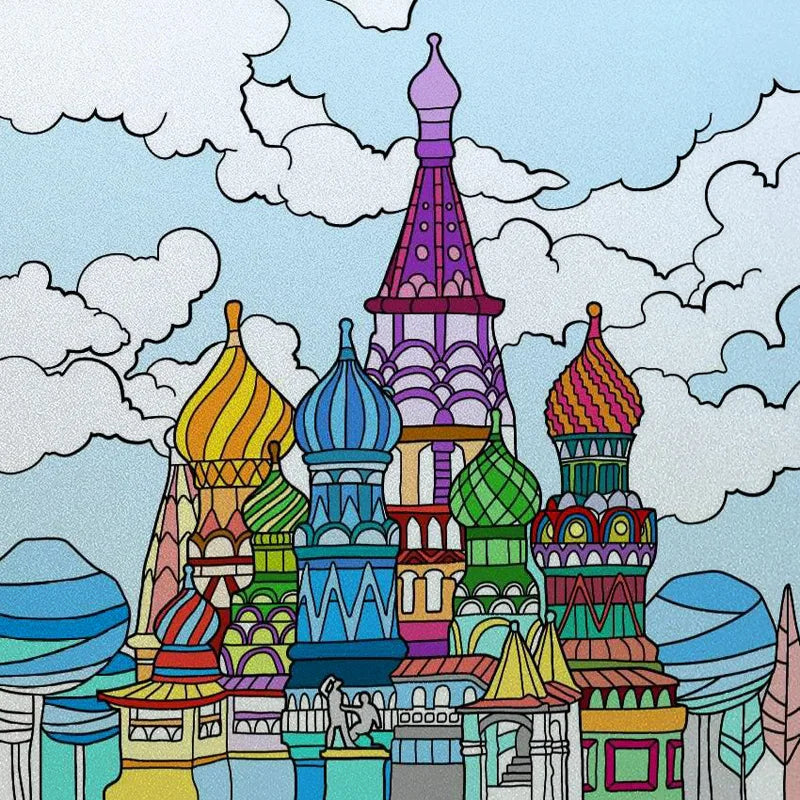 Stained Glass Window Film Frosted Glass Sticker Forest Customized Cartoon House Castle For Kids Room Door Home Decor