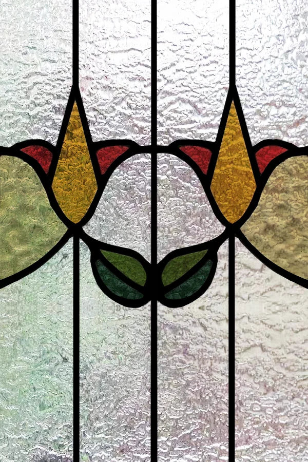 Custom Size 3D Matte Window Film, Stained Glass, Decorative UV Window Sticker, Privacy Frosted Static Cling, Decor for Glass