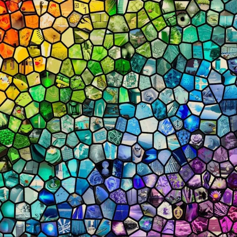 Custom Size Stained Glass Window Film Opaque Frosted Privacy Protection Removable Static Cling Home-Decor Mosaic Window Covering
