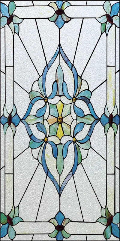 Window Film Frosted Stained Glass Films Church Static Cling Privacy Films Door Sticker Kitchen Office Home Decor Customized