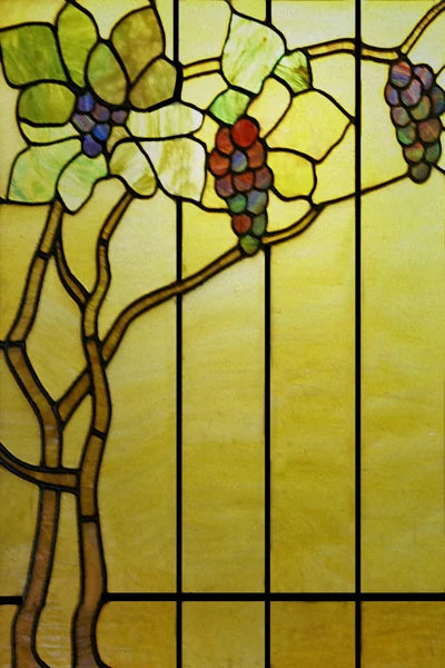 Stained Glass Window Films,Static Cling, Customized Retro Vintage Sticker,Frosted,Privacy, Easy to install