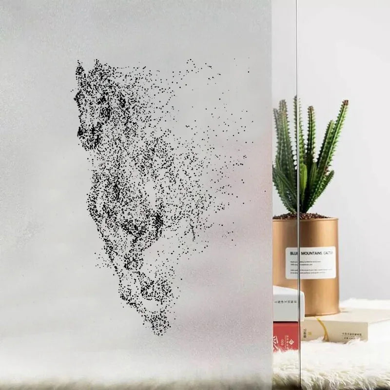 Custom Size Window Glass Films Window Film Static Cling Art Pictures Horse Eagle Wolf Shower Frosted Office Home Decor