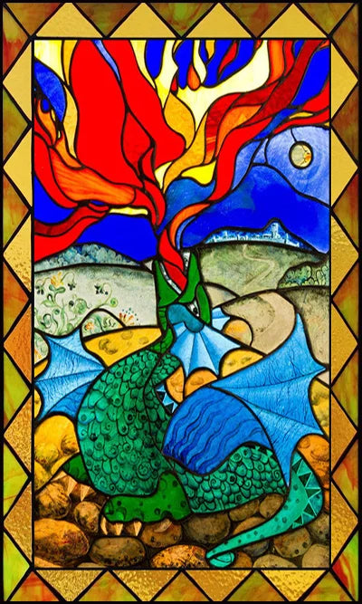 Custom size Glass Films,Stained Glass Stickers Static Cling,Frosted Privacy Print Dragonfly Butterfly for Window Door Home Decor