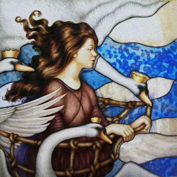 Stained Glass Window Film, Custom Size, Static Cling,Women Jesus Christ Angels Virgin Mary Picture ,Home Decor, Window Treatment