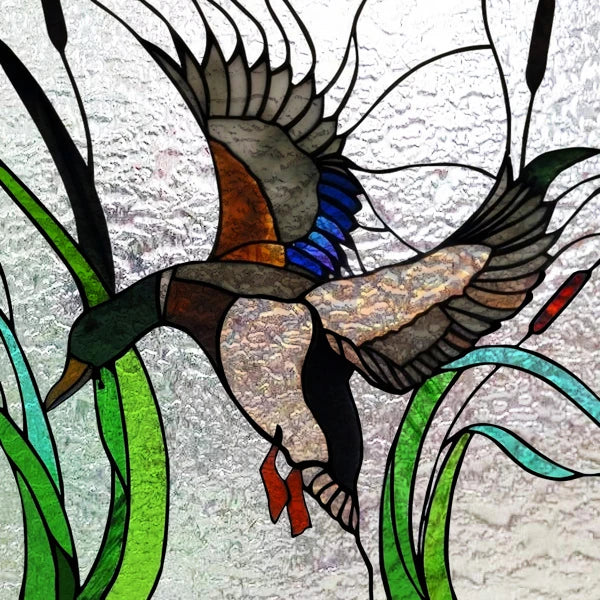 Custom size 3D Matte Window Film Stained Glass Decorative Uv Window Sticker Privacy Frosted Static Cling for Glass,Birds