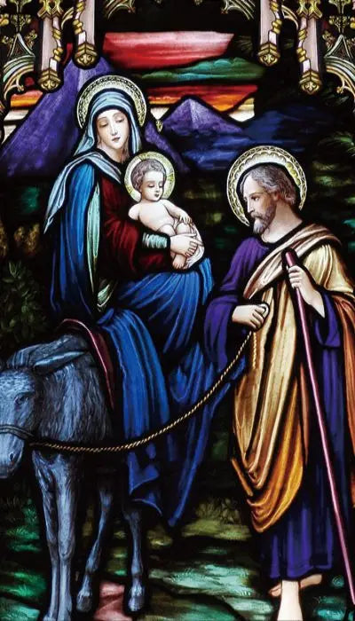 Customized Window Film Glass films Self-Adhesive Frosted Stained Stickers Crucifixion of Jesus/Christ God and the Virgin Mary