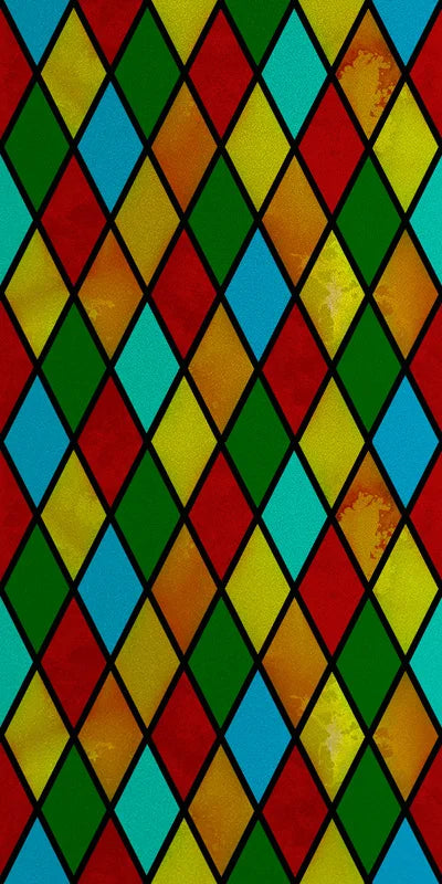 Frosted Stained Glass Window Film, Reusable Window Covering, Sun Catcher, Mosaic Rainbow Color, Privacy, Home-Decor