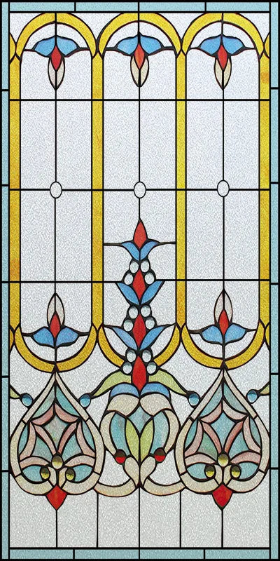 Window Film Frosted Stained Glass Films Church Static Cling Privacy Films Door Sticker Kitchen Office Home Decor Customized