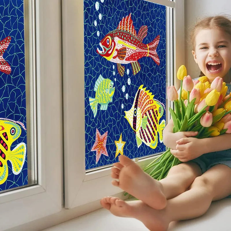 Custom size Glass Films,Privacy Windows Film No Glue Static Cling Stickers,Custom made to fit any Window Size or Shape