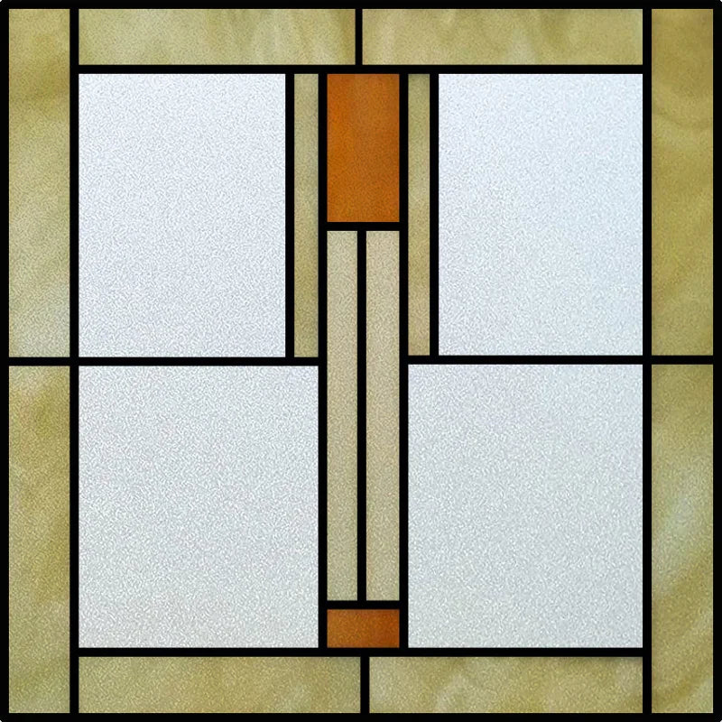 Custom Size Window Film, Stained Glass Sticker, Western Style, Privacy Frosted, Static Cling, Door, Office Home Decal