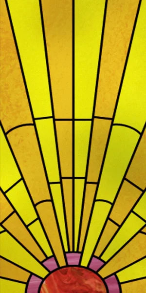 Custom Size Window Film, Stained Glass Stickers, Static Cling, Frosted Privacy Print, Sun,Sailboat,for Window Door, Home Decor