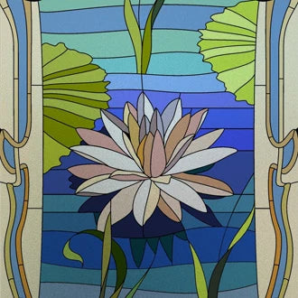 Stained Glass Window Film Frosted Glass Sticker Forest Customized Floral Leaves For Bathroom Kitchen Office Door Home Decor