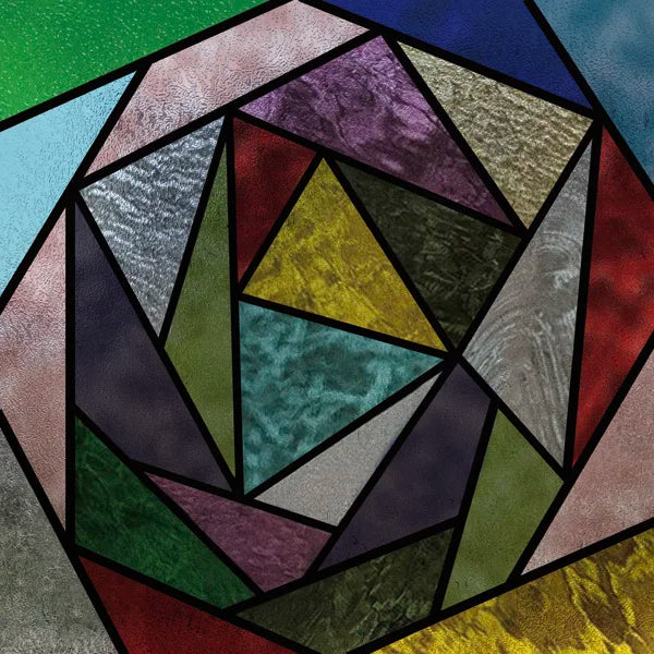 Window Film Frosted Stained Glass Films,Customized Art Design Mosaic Static Cling Sticker,Home Decor Foil Window Treatment