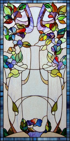 Frosted Stained Glass Window Film, Church Static Cling,Door Sticker,Print SunFlower,Tree,Fruit,Birds,Home Decor, Customized