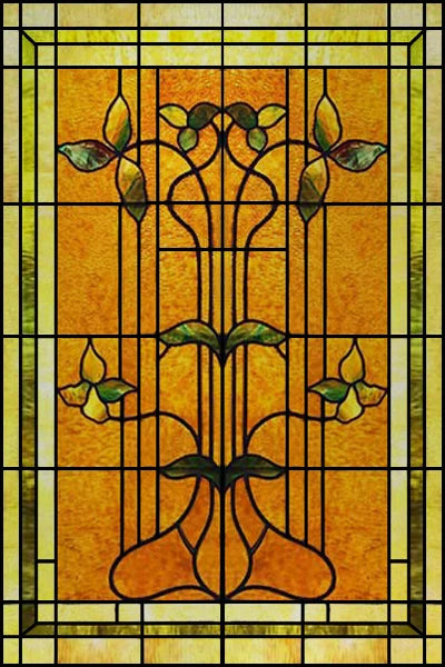 Stained Glass Window Films,Static Cling, Customized Retro Vintage Sticker,Frosted,Privacy, Easy to install