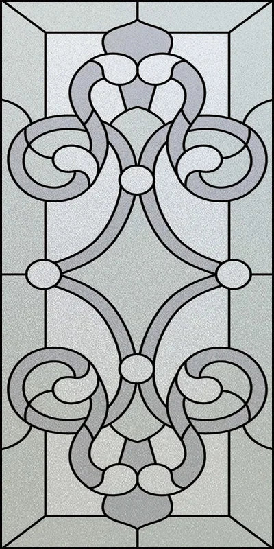 Custom Size Stained Glass Window Film, Frosted Privacy, Static Cling, Retro Matte Sticker, Bathroom Door, Office, Home Decor